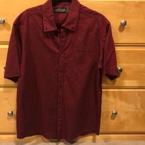 Retrofit short sleeve dress shirt